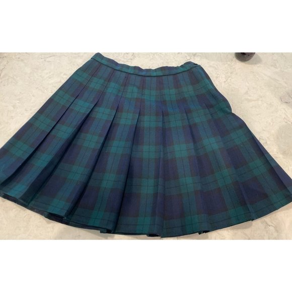 Pendleton Wool Tartan Plaid Pleated Midi Skirt, Petite Size 6 VINTAGE - Picture 1 of 9